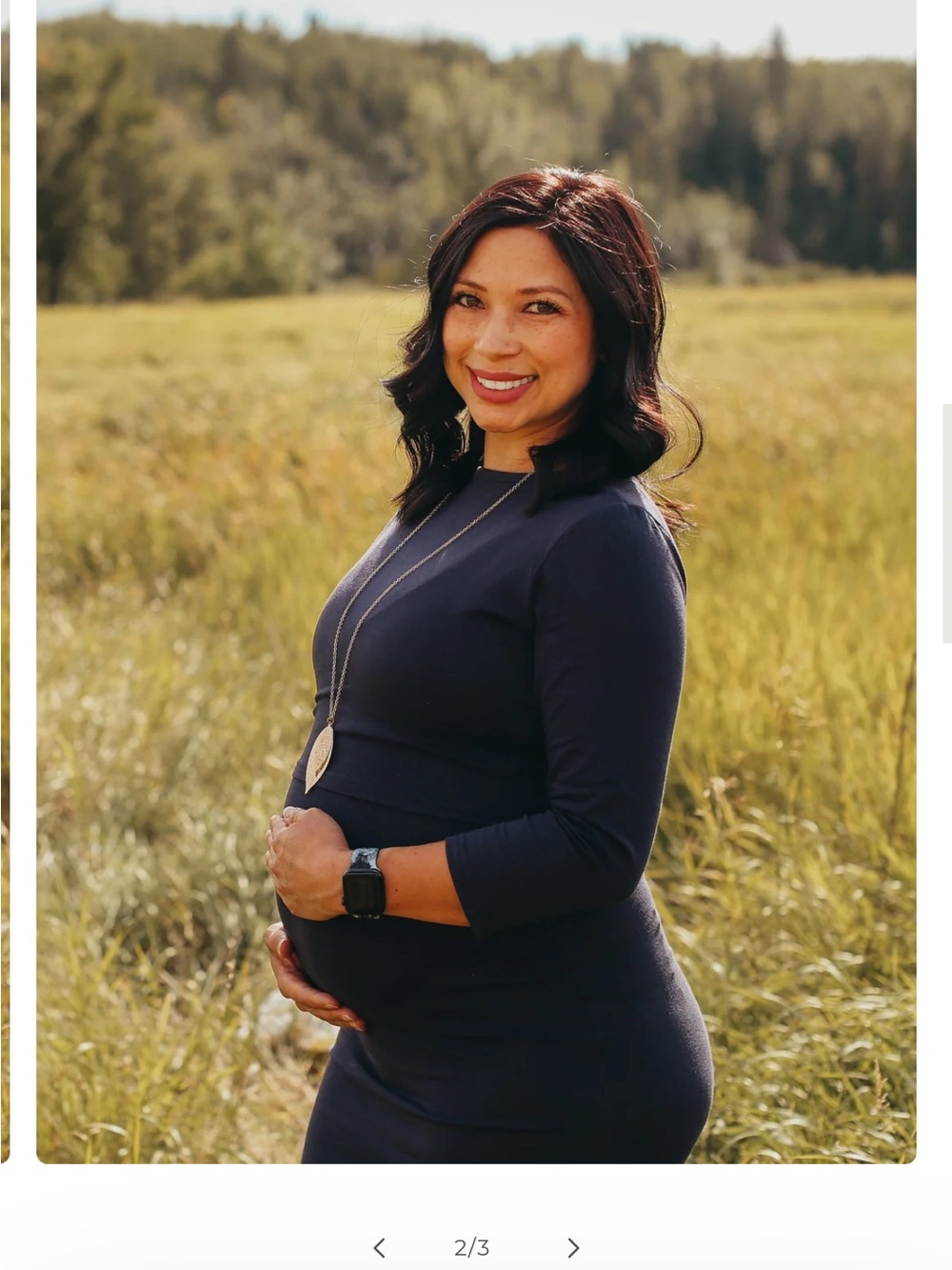 Ella Bella Black Maternity Nursing Dress